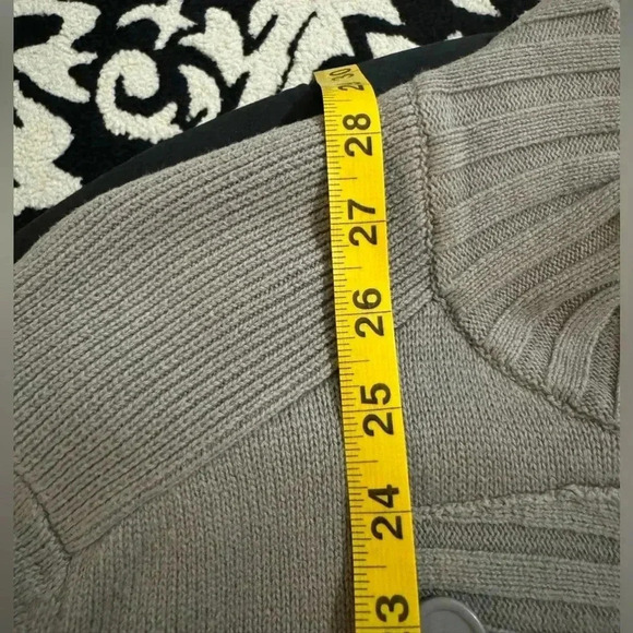 VTG Guess Textured Knit Button Zip Up Sweater Jacket XL Y2K Preppy Fall Neutral - Picture 5 of 12